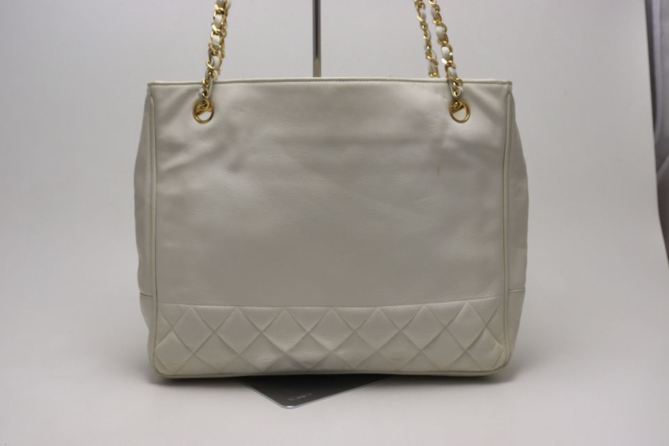 Chanel Quilted GD Leather Chain Tote — view 2