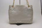 Chanel Quilted GD Leather Chain Tote — view 2