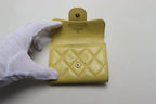 Chanel Quilted GD Leather Trifold Wallet — view 4