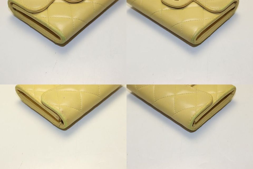 Chanel Quilted GD Leather Trifold Wallet — view 7