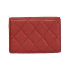 Chanel Trifold Wallet Classic Small Flap Walletmatelasse Pink Gold — view 2