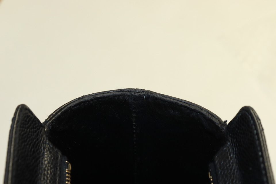 Chanel No 5 Caviar Leather Quilted GD Shoulder — view 7