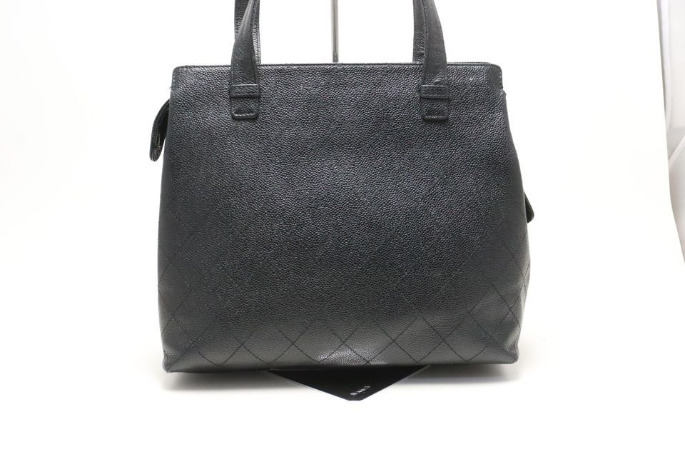 Chanel No 5 Caviar Leather Quilted GD Shoulder — view 2