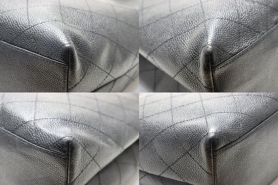 Chanel No 5 Caviar Leather Quilted GD Shoulder — view 4