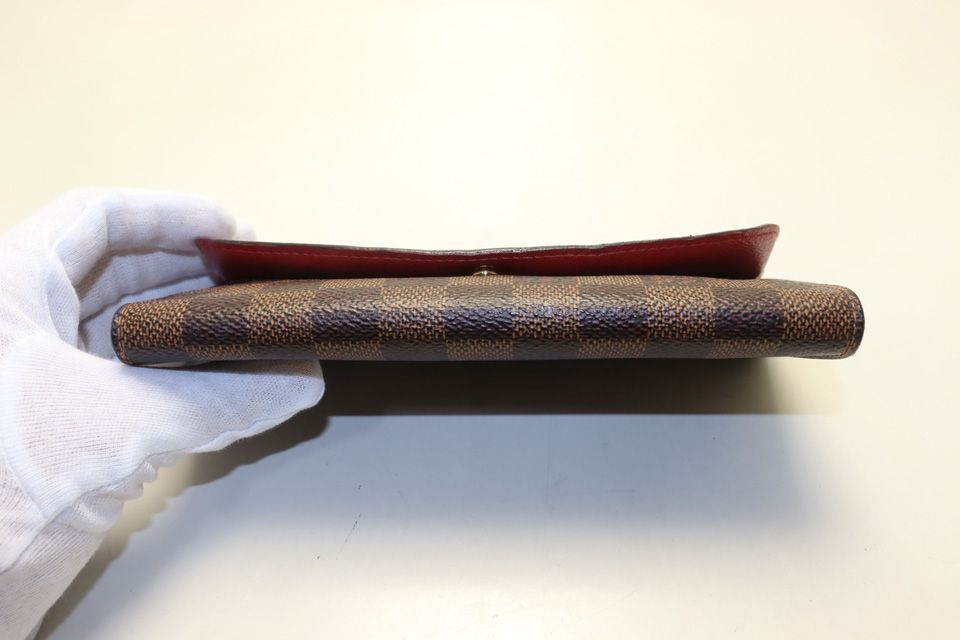 Louis Vuitton Damier Portefeuille Emily Leather Bifold Wallet — view 3