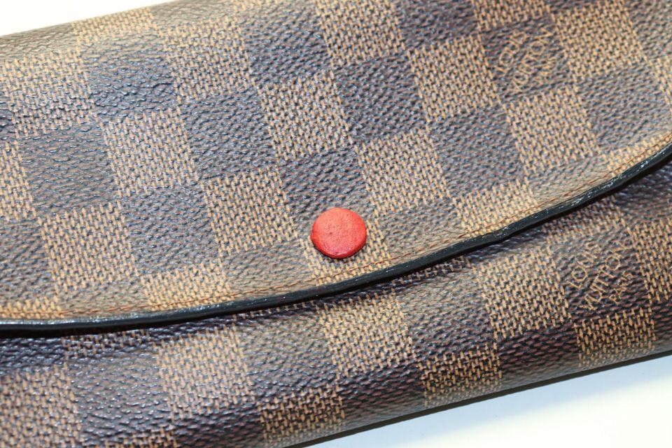 Louis Vuitton Damier Portefeuille Emily Leather Bifold Wallet — view 9