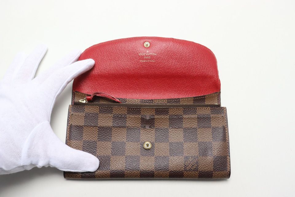 Louis Vuitton Damier Portefeuille Emily Leather Bifold Wallet — view 5