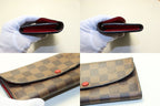 Louis Vuitton Damier Portefeuille Emily Leather Bifold Wallet — view 8