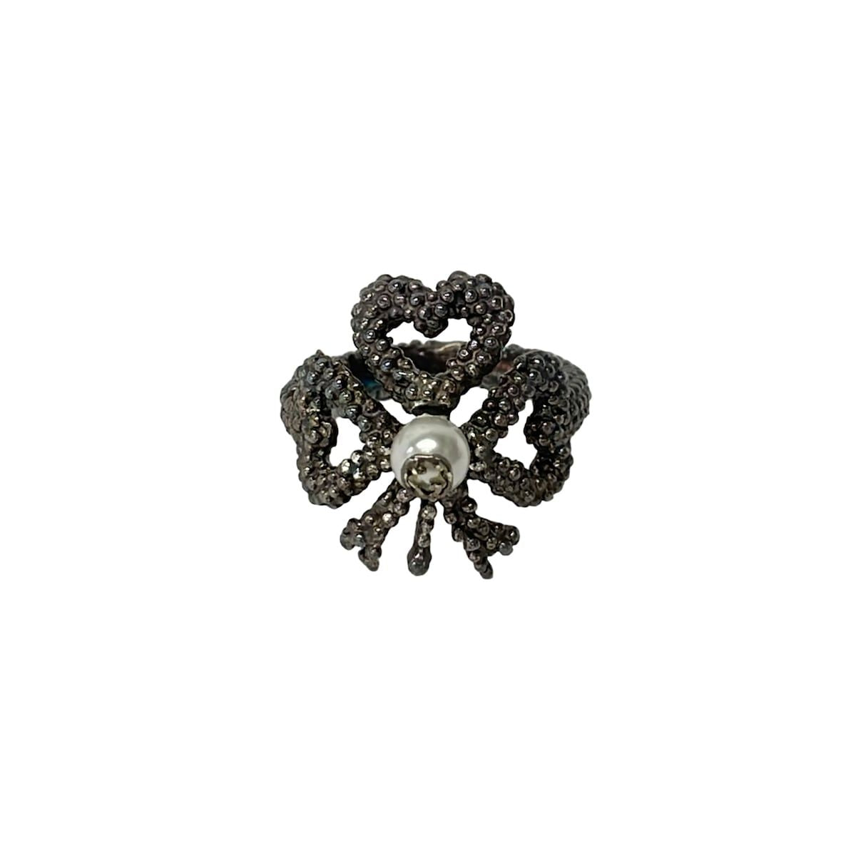 Gucci Ring Interlocking Silver Clover