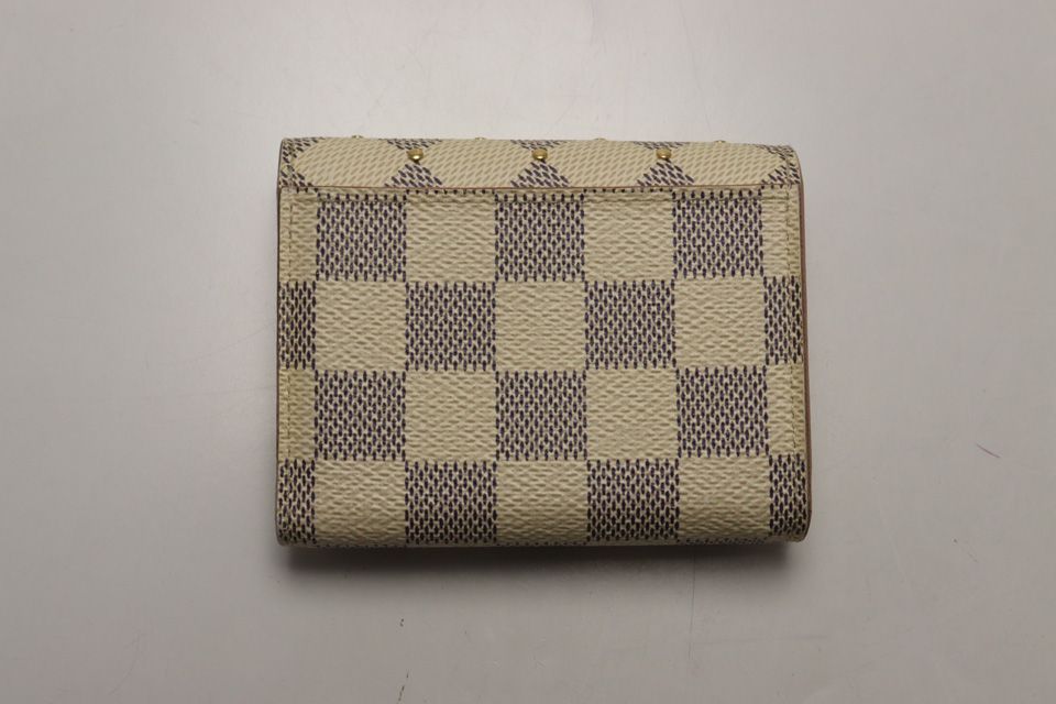 Louis Vuitton Damier Azur Zoe Leather Trifold Wallet — view 2