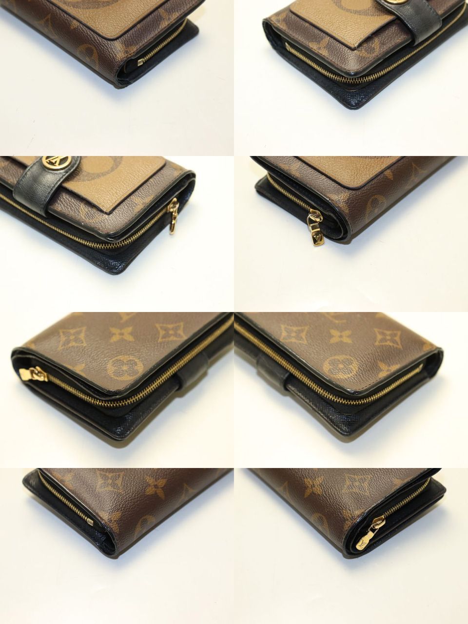 Louis Vuitton Monogram Giant Reverse Juliette Leather Bifold Wallet — view 9