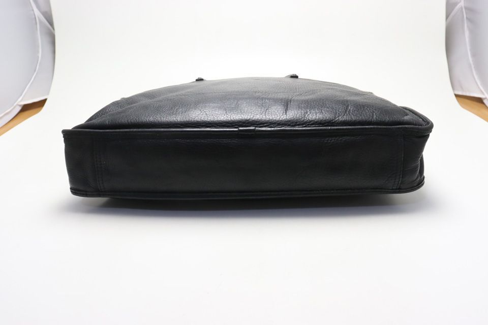 Loewe Anagram Logo Leather Business Briefcase — view 3