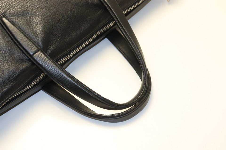 Loewe Anagram Logo Leather Business Briefcase — view 6