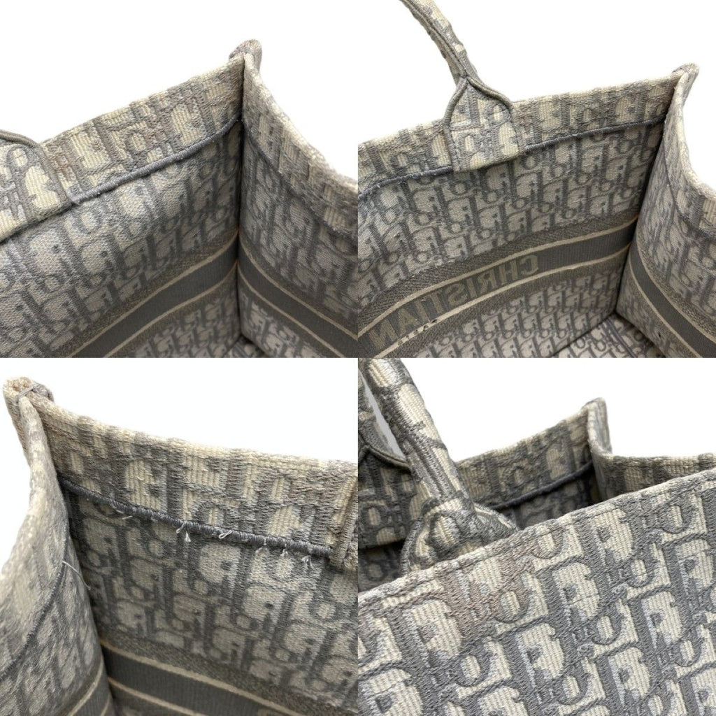 Dior Book Tote Large Oblique Gray Canvas — view 6