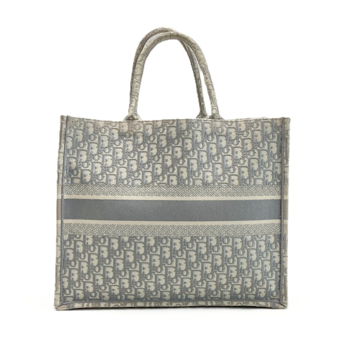 Dior Book Tote Large Oblique Gray Canvas — view 2