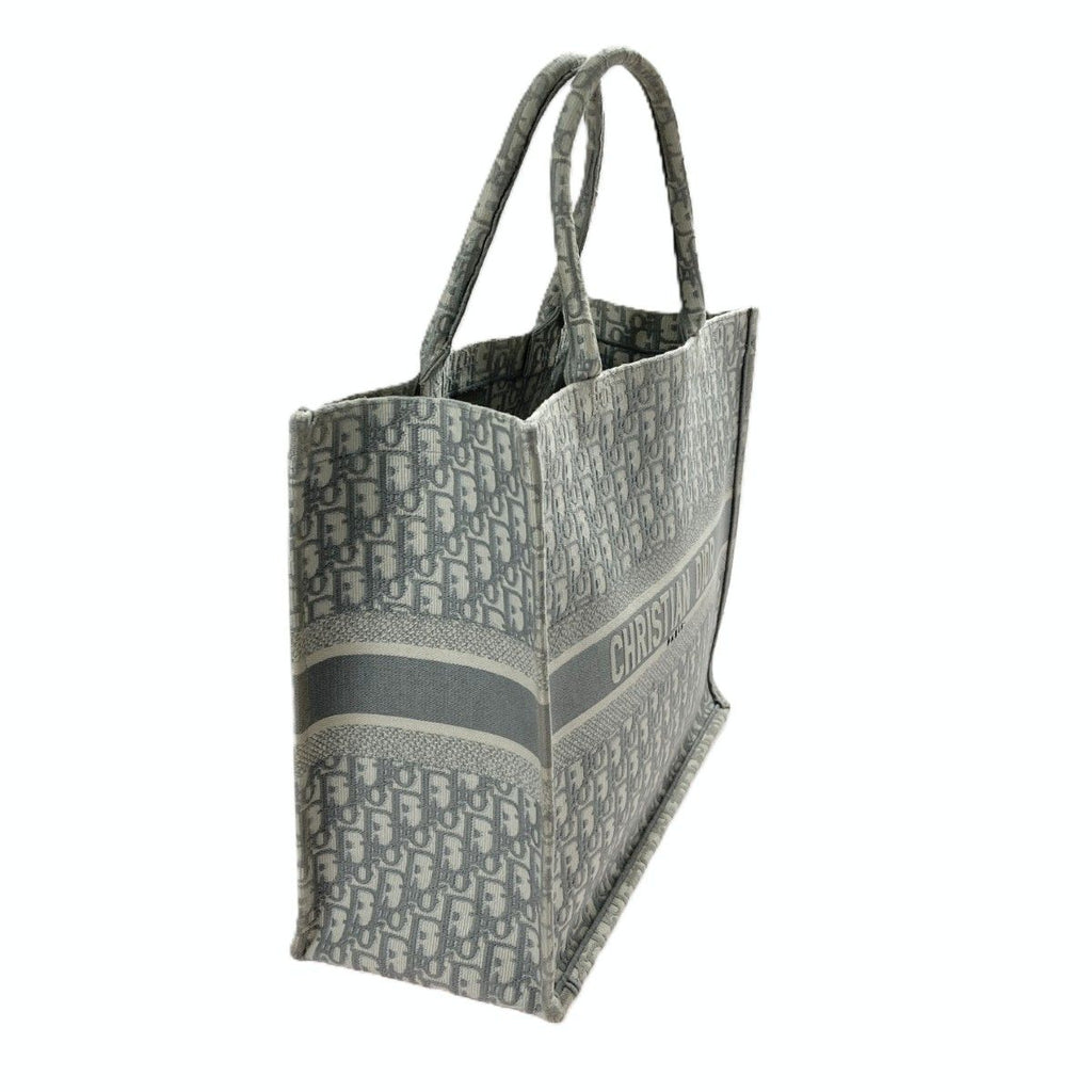 Dior Book Tote Large Oblique Gray Canvas — view 3