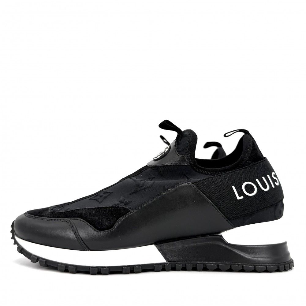 Louis Vuitton Sneakers Run Away Line Monogram 34.5 Shoes Black — view 3