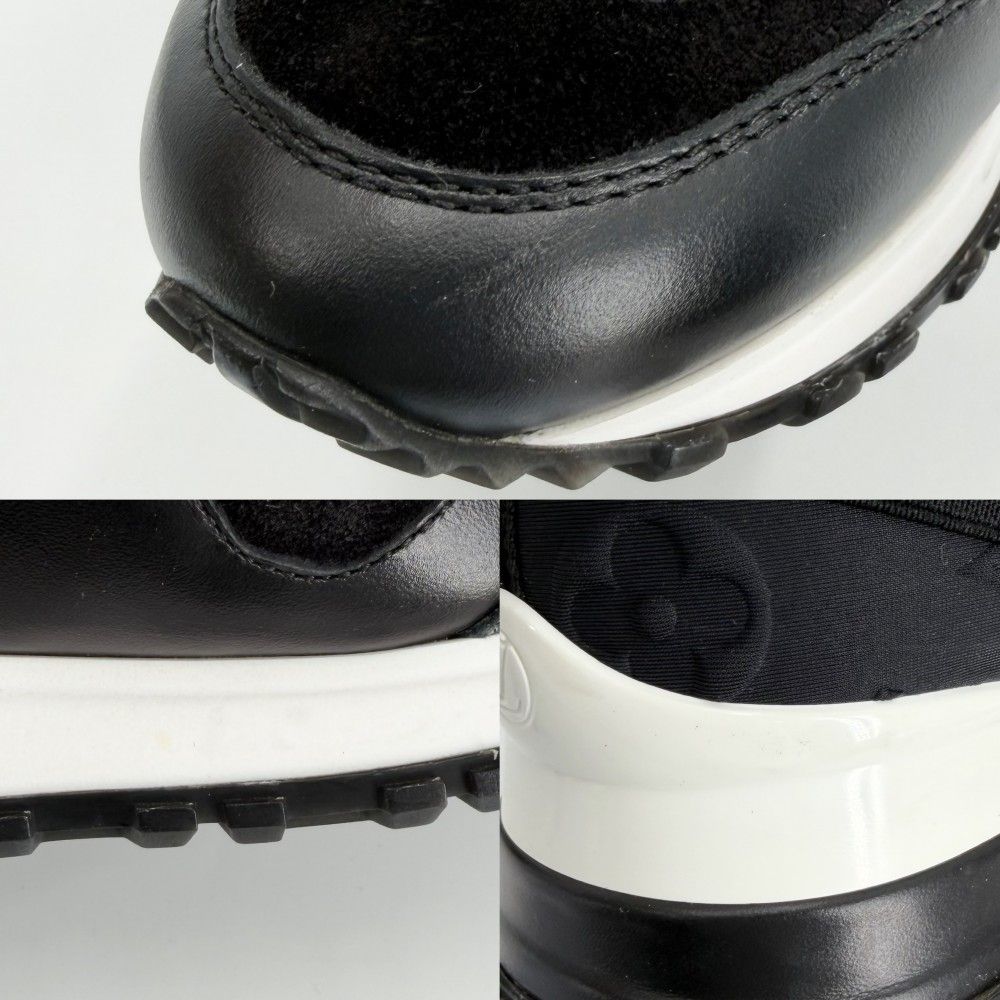 Louis Vuitton Sneakers Run Away Line Monogram 34.5 Shoes Black — view 8