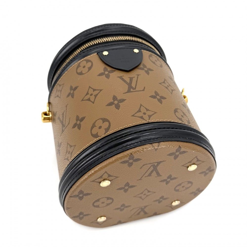 Louis Vuitton 2-Way Cannes Vanity Shoulder Crossbody Bag Brown Black Gold — view 3
