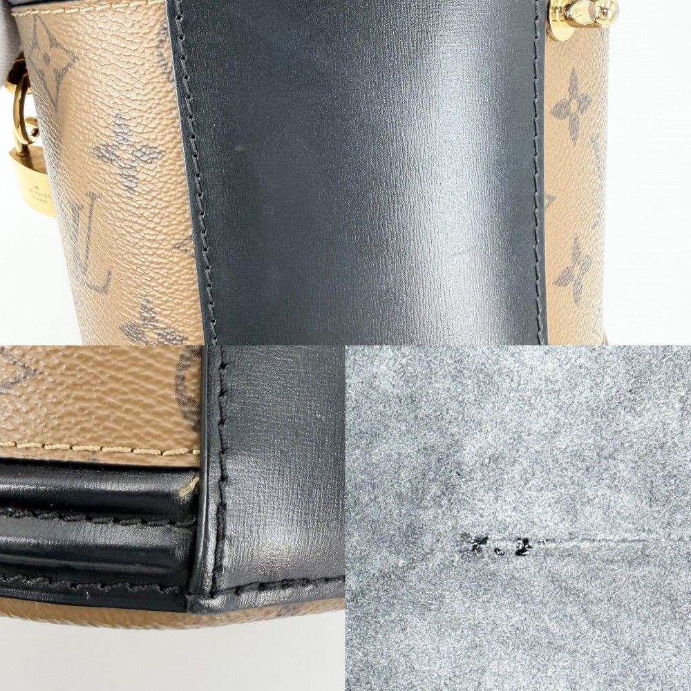 Louis Vuitton 2-Way Cannes Vanity Shoulder Crossbody Bag Brown Black Gold — view 7