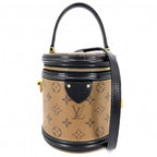 Louis Vuitton 2-Way Cannes Vanity Shoulder Crossbody Bag Brown Black Gold