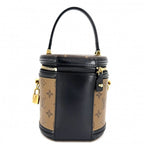 Louis Vuitton 2-Way Cannes Vanity Shoulder Crossbody Bag Brown Black Gold — view 2
