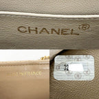 Chanel Shoulder Bag CC Logo Turnlock Crossbody Stitch Chez Blanc Caviar Leather — view 5