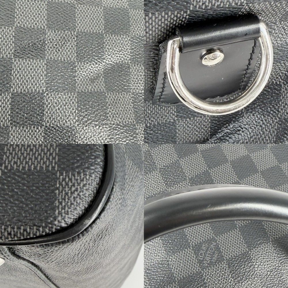 Louis Vuitton Boston Bag Roadster 50 Crossbody 2-Way Damier Graphite Black — view 6