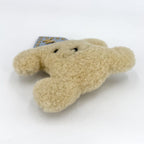 Celine Key Holder Pom Charm Triomphe Heart Key Ring Wool Beige Light Blue Gold — view 3