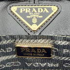 Prada 2-Way Boni Mini Shoulder Bag Crossbody Triangle Logo Tote Leather Black — view 5