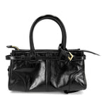 Prada 2-Way Boni Mini Shoulder Bag Crossbody Triangle Logo Tote Leather Black — view 2