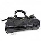 Prada 2-Way Boni Mini Shoulder Bag Crossbody Triangle Logo Tote Leather Black — view 3