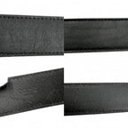 Celine Belt Triomphe Simple Leather Black Silver — view 4