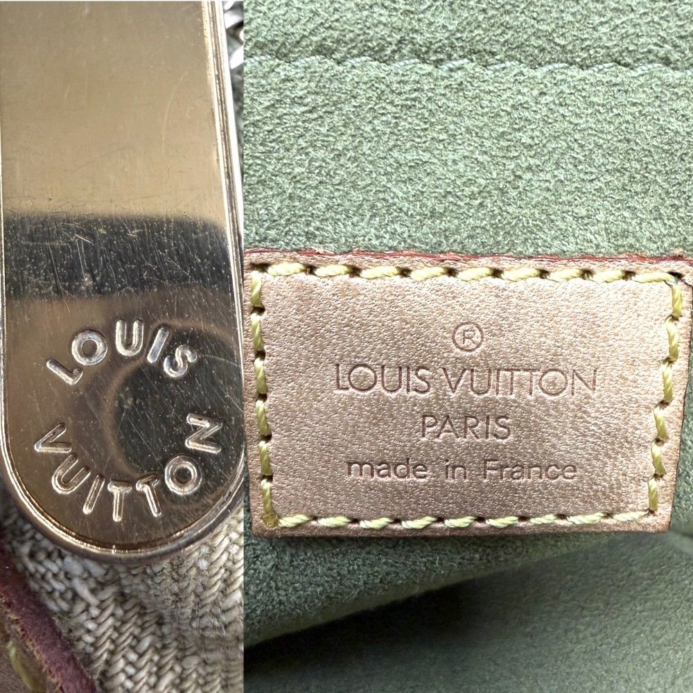 Louis Vuitton Handbag Neo Speedy Monogram Denim Green Gold — view 5