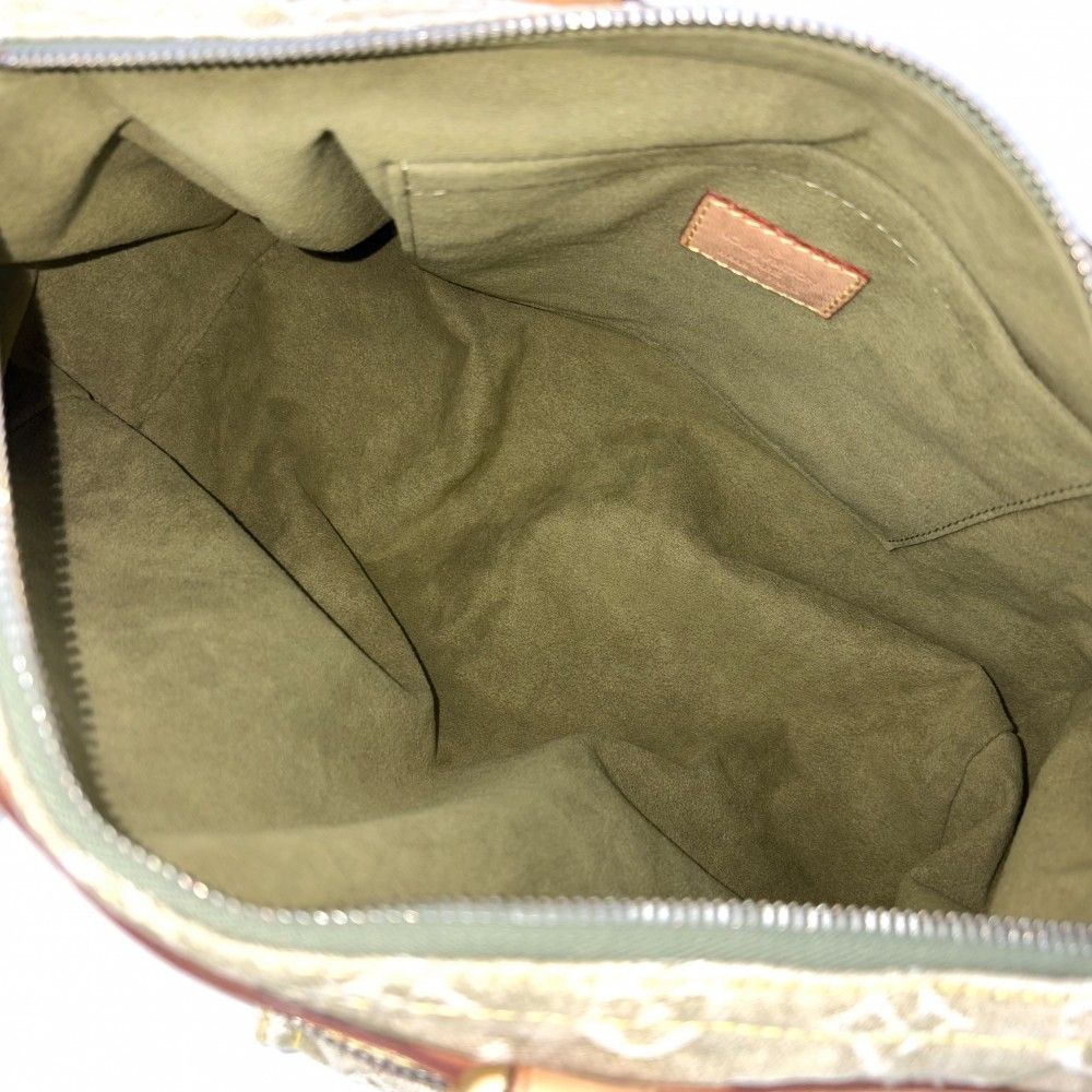 Louis Vuitton Handbag Neo Speedy Monogram Denim Green Gold — view 4