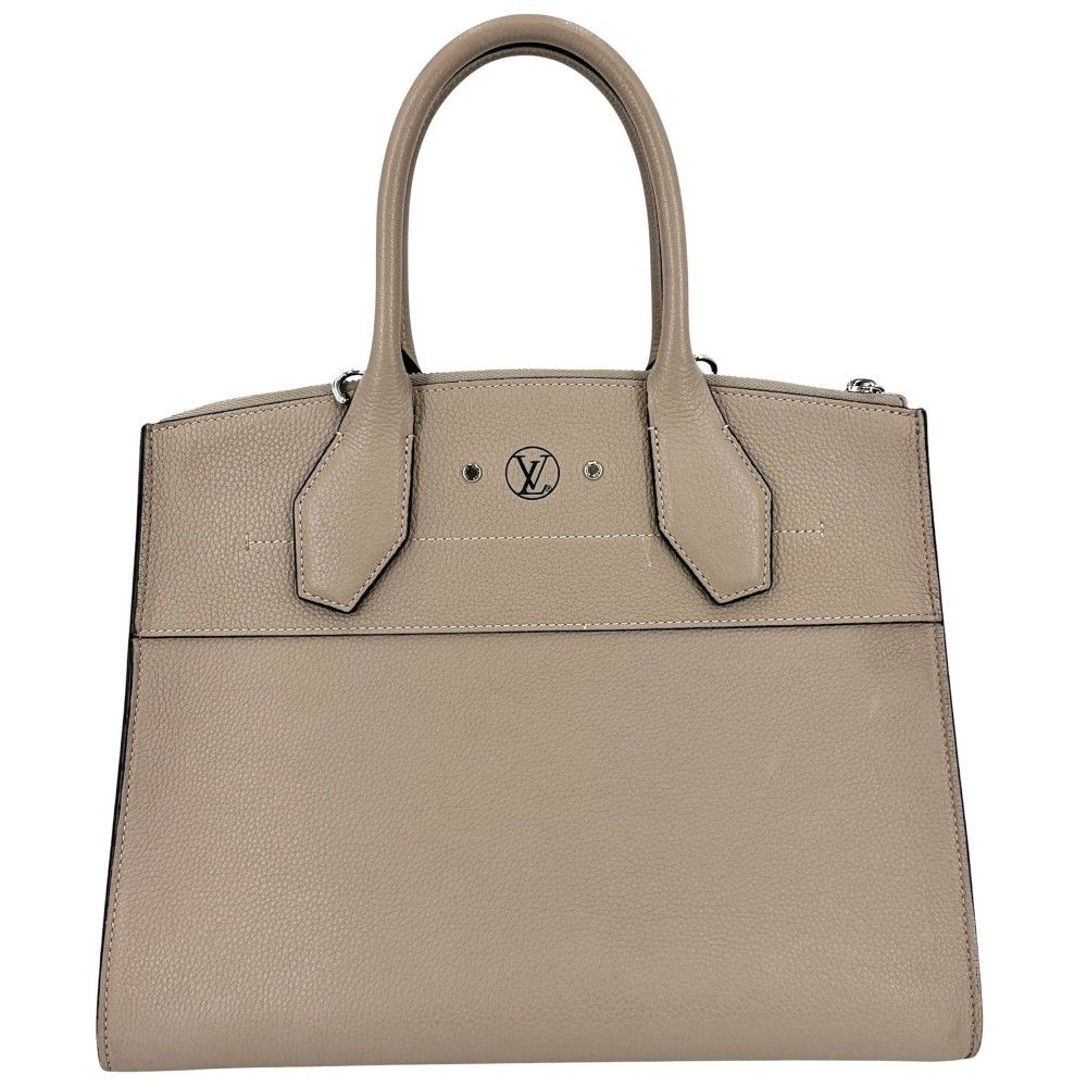 Louis Vuitton 2-Way City Steamer Shoulder Bag Taurillon Leather Gale Silver — view 2