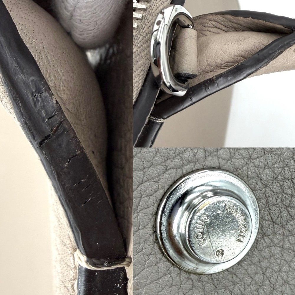 Louis Vuitton 2-Way City Steamer Shoulder Bag Taurillon Leather Gale Silver — view 8