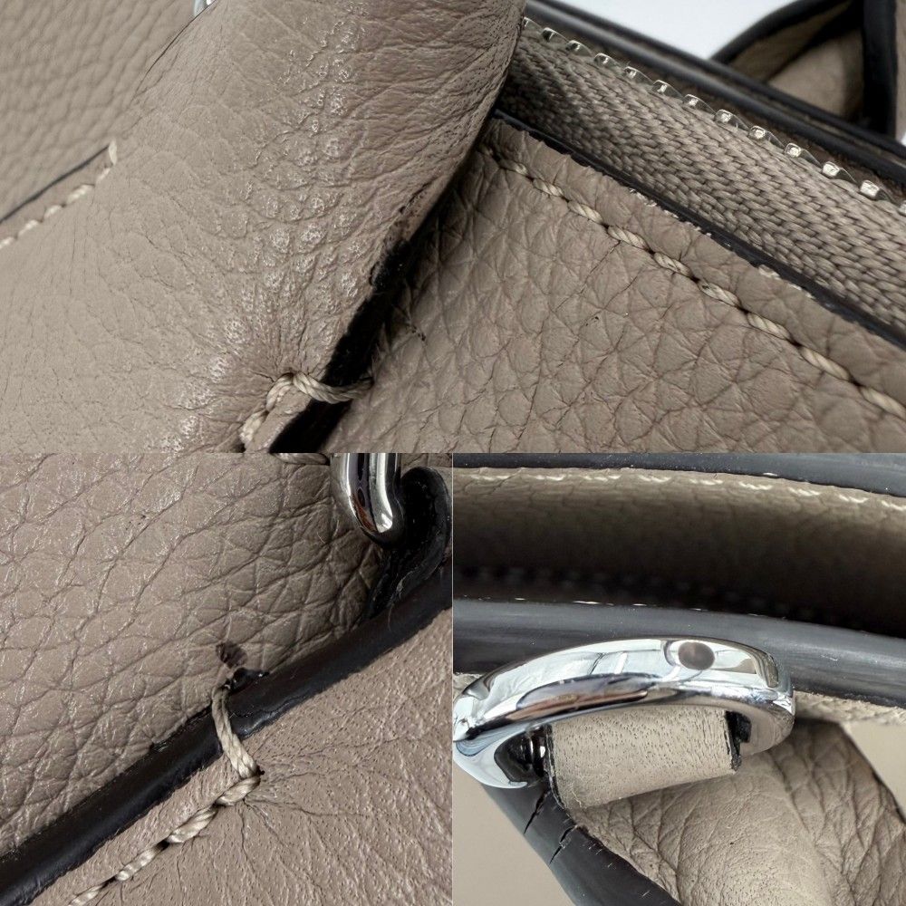 Louis Vuitton 2-Way City Steamer Shoulder Bag Taurillon Leather Gale Silver — view 7