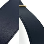 Louis Vuitton Belt Monogram Initial 95 38 Leather Navy Dark Blue Multicolor Gold — view 6