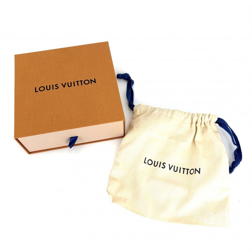 Louis Vuitton Belt Monogram Initial 95 38 Leather Navy Dark Blue Multicolor Gold — view 8