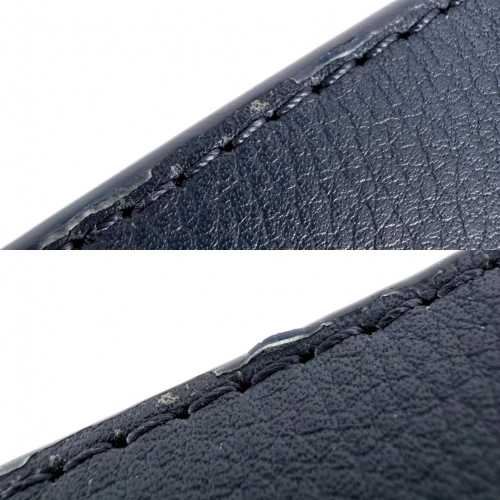 Louis Vuitton Belt Monogram Initial 95 38 Leather Navy Dark Blue Multicolor Gold — view 4