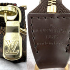 Louis Vuitton Handbag Mini Pochette Accessoires Damier Canvas Brown Gold — view 5