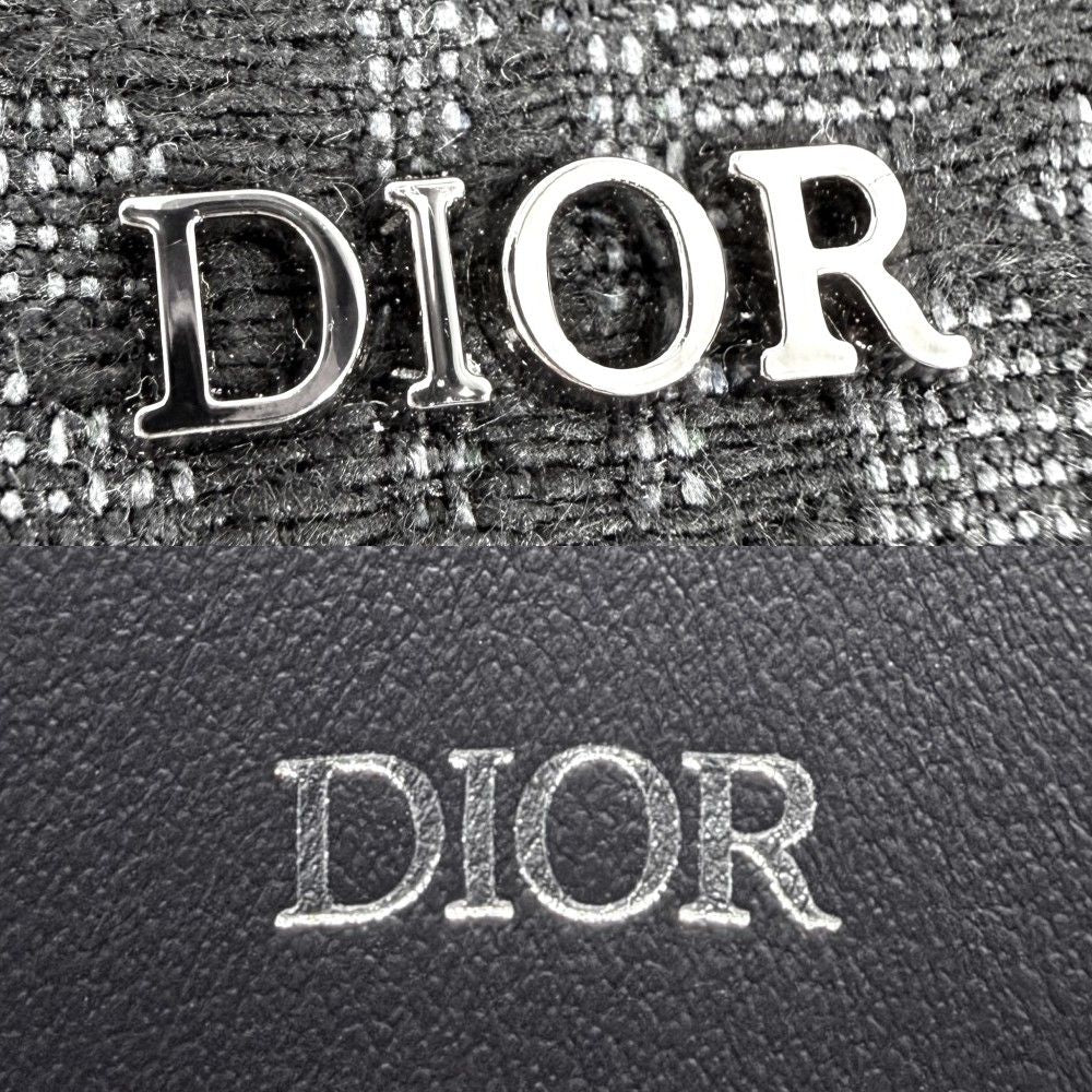 Dior Card Case Saddle Holder Oblique Calf Jacquard Black Gunmetal — view 5