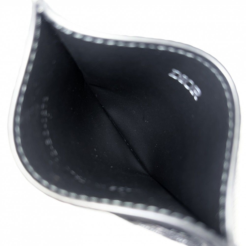 Dior Card Case Saddle Holder Oblique Calf Jacquard Black Gunmetal — view 4