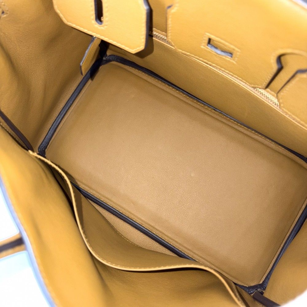 Hermes Handbag Birkin 25 Retourne Leather Brown Gold — view 4