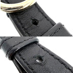 Chanel Shoulder Bag Chez Blanc Stitch CC Logo Bag Crossbody Leather Black Gold — view 7