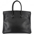 Hermes Handbag Birkin 35 Retourne Leather Black Gold — view 2