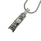 Tiffany & Co Necklace Atlas Bar Pendant 18k WG White Gold Diamond