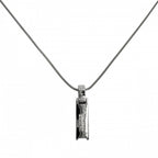Tiffany & Co Necklace Atlas Bar Pendant 18k WG White Gold Diamond — view 2