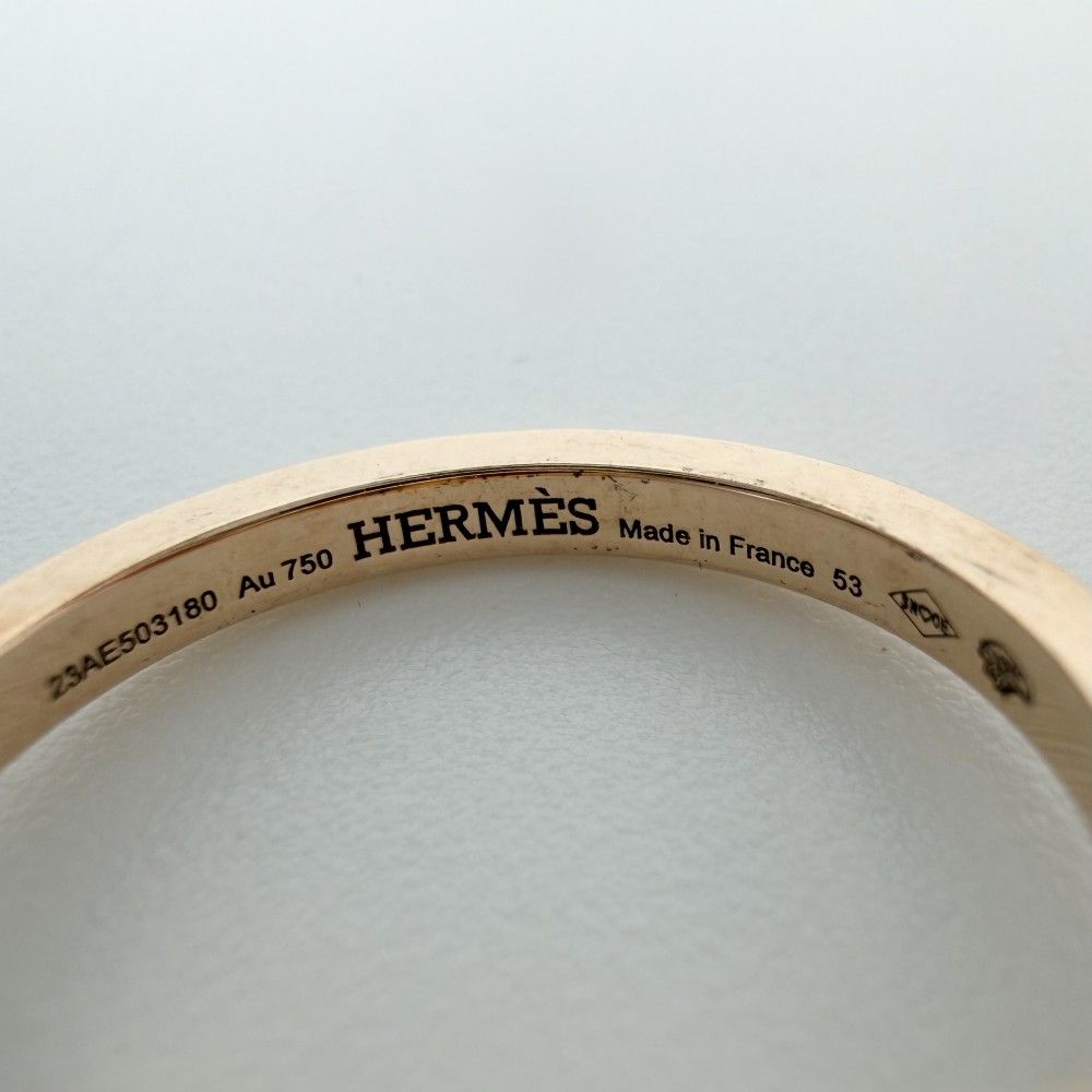 Hermes Ring Chaine D'ancre Contour 18k Gold PG 53 Diamond — view 4
